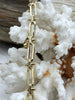 Image of Brass Mixed Link Cable Chain Oval with Spikes, sold by the foot. Electroplated brass, 4 finishes available. Spike Jewelry Chains, Fast ship