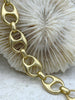 Image of Brass Chunky Mariner Anchor Chain, Puffy Chain, Gold, Matte Gold, or Silver, Jewelry Making Supply
