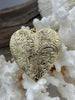 Image of Limited Edition 40mm Gold Plated Brass Heart Locket Charm, Jewelry Pendant, Fast Ship