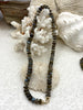 Image of Hand Knotted Faceted Roundels Labradorite Necklace, 8mm x 5mm Beads, 17" Long, Gold, Silver, or Matte Gold End Caps