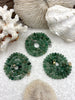 Image of Hand Knotted Green Peruvian Opal Necklace, 8mm x 5mm Rondelle Stones, 17" Long, Gold, Silver, or Matte Gold End Caps