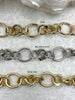 Image of Chunky Mixed Link Cable Chain, Oval, Sold by Foot, 3 Finishes