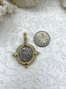 Image of Bulldog Coin Pendant, 38mm Coin, Dog Jewelry