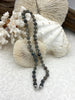 Image of Hand Knotted AAA Quality Labradorite Necklace, 8mm Round Beads, Gold, Silver, or Matte Gold End Caps, 16" Long