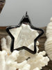 Image of Gunmetal Soldered Star Shaped Clear Crystal Pendants, 42mm,Fast Ship