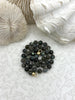 Image of Hand Knotted Labradorite Necklace, 8mm Round Beads, MatteGold End Caps, 16" Long