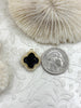 Image of Faceted Gemstones with CZ Gold Bezel, 2 Styles, Stone Pendant, Gemstone Charm, 18mm, Natural Stones, Fast Ship