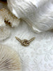 Image of Gold Plated Brass Connector Pendant with Micro Pave CZ, Triple Bale Gold Knot Connector, Fast Ship