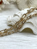 Image of U link chain, U Shape Chain, U link Ball Chunky Statement Chain, Bulky Link chain 2 sizes, 4 Finishes. Bling by A