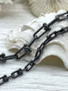 Image of U link chain, U Shape Chain, U link Ball Chunky Statement Chain, Bulky Link chain 2 sizes, 4 Finishes. Bling by A