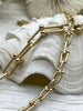 Image of U link chain, U Shape Chain, U link Ball Chunky Statement Chain, Bulky Link chain 2 sizes, 4 Finishes. Bling by A