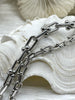 Image of U link chain, U Shape Chain, U link Ball Chunky Statement Chain, Bulky Link chain 2 sizes, 4 Finishes. Bling by A