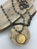 Image of Reproduction Coin Pendant 39mm, Gold Plated. Liberty Coin, Vintage Coin, 4 bezel colors. Fast Shipping