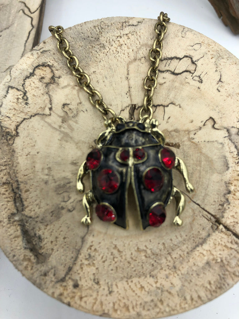 Lady Bug Charm/Pendant, Enamel Rhinestone Pendant, 29mm Pendants, Insect Pendants,Bug Pendants, 2 Styles Red/Black or Fuschia/Aqua Fast Ship