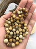 Image of Picture Jasper Hand Knotted Gemstone Necklace, 36" MATTE finish PICTURE JASPER, 8mm Round with brown thread. Fast ship