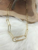Image of Long Link Paperclip Chain Brass High Quality 6 finishes / Long Skinny Oval Rectangle Paperclip Chain Sold by the foot Electroplated