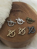 Image of Brass Toggle 12mm, OT Clasp, Jewelry Clasps,Connectors,Brass Clasp, Findings,6 finishes. 1 O and 1 T clasp per set. Fast Shipping