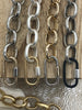 Image of Oval Carabiner lock clasp. Mixed Metals, Brass Carabiner Screw Clasp, Carabiner Screw Pendant, Screw Connector Lock. 8 styles Fast Ship