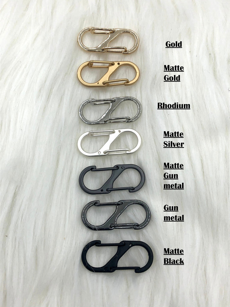 Alloy Spring Clasp, Double S Hook Spring Clasp. Easy Open Spring Gate, Gate Clasp, Necklace Building, Charm Holder, 32m x 14mm WHOLESALE