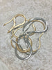 Image of Brass Herringbone Chain Sold by the Piece 16" or 18" with Finished Ends. 3mm or 5mm. Flat Snake Layering Chain Gold or Silver. Fast ship