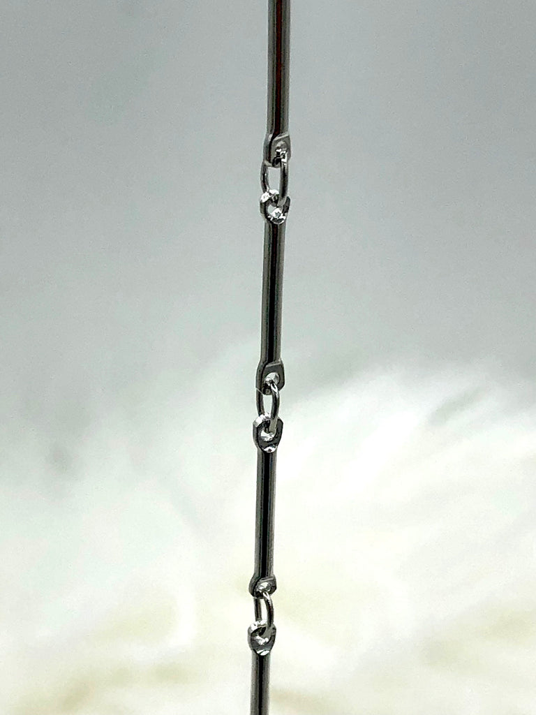Brass Dainty Delicate Bar Chain, Delicate Chain, Tiny Bar Chain, Stick Chain Sold by the foot. Electroplated 4 Finishes Available. Fast ship