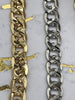 Image of Brass Lightweight Cuban Curb Chain HIGH QUALITY Gold Plated Curb Chain, Matte Gold, Matte Black Rhodium Flat Curb Chain 5mm Fast ship