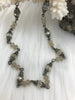 Image of Mixed Crystal W/Decorative Caps Clear and Beige Rosary Chain, Round & Rondelle mix.Mixed 8mm and 6mm with Gunmetal cap and pin, by the foot