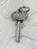 Image of CZ Micro Pave BRASS Keys Gold Charm Pendants, Several Styles and Sizes to choose from , Pick Choice 1-3 Fast Ship