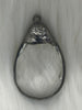 Image of Crystal Gunmetal Soldered Pendants and charms. Rectangle, Teardrop, Square, Round & Oval, Heart , 6 Styles to choose from. Fast Shipping