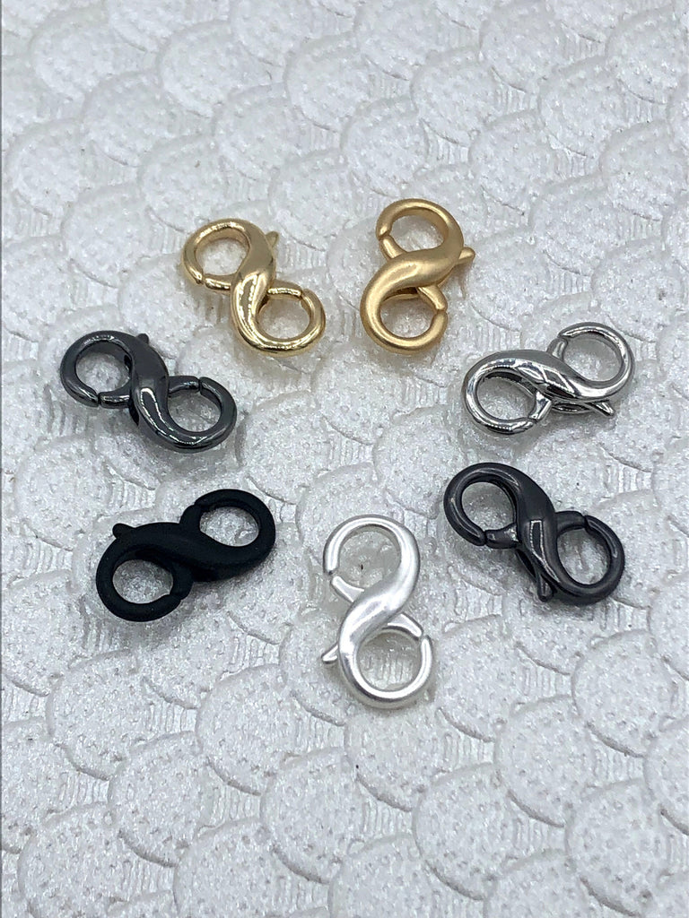 18mm Double Opening Infinity Figure 8 clasp for Easy Connectors – Bling By A