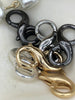 Image of 18mm Double Opening Infinity Figure 8 clasp for Easy Connectors, Spring Hook Lobster Clasp, Jewelry Clasps ,Brass Clasp, colors Fast Ship