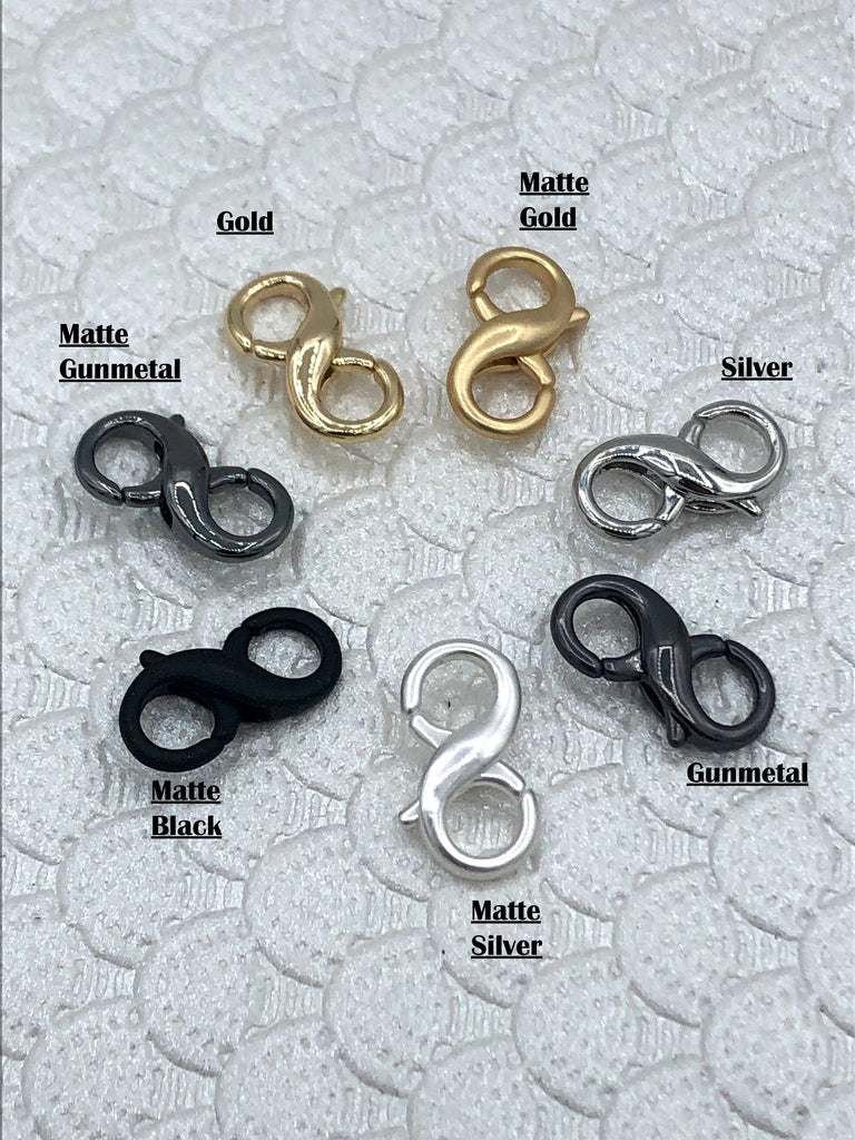 18mm Double Opening Infinity Figure 8 clasp for Easy Connectors