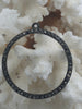 Image of Large Round Hoop Crystal Charm Pendants, Rhinestone Pave Hoop 35mm x 2.5mm, Ring Circle Pendant or Earrings, Hoop Circle, 6 colors Fast Ship
