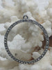 Image of Large Round Hoop Crystal Charm Pendants, Rhinestone Pave Hoop 35mm x 2.5mm, Ring Circle Pendant or Earrings, Hoop Circle, 6 colors Fast Ship