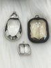 Image of Crystal Silver or Black Soldered Pendants and charms. Teardrop Soldered Charm, Drop Soldered Charms and Pendants, 3 Styles. Fast Shipping