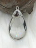 Image of Crystal Silver or Black Soldered Pendants and charms. Teardrop Soldered Charm, Drop Soldered Charms and Pendants, 3 Styles. Fast Shipping