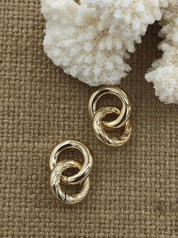 Brass Gold Plated Hoop Earrings, Silver Hoop, Bold Gold Hoop Earrings, Statement Hoops,20mm,Earrings, Gold or Silver Sold as a set Fast Ship