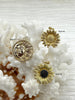 Image of Sunflower and Sun Pendant/Charm, High Quality Necklace Bracelet Charm Pendant, Sunflower Charm, Gold Plated, Fast Ship
