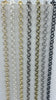 Image of Brass Cable Rolo Chain Round sold by the foot. 6mm x 1.5mm x 1mm. Medium Size Rolo Chain Electroplated , 7 finishes available. Fast ship