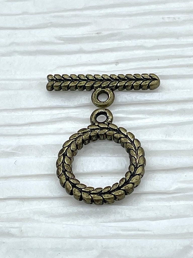 Brass Toggle 15mm, OT Clasp,  Jewelry Clasps, Connectors ,Brass Clasp, Findings, Clasp, 6 Finishes plated Fast Shipping Bling by A
