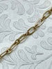Image of Mixed Link Cable Chain, by the foot. Lg Link 7.6mm x 3.8mm Sm link 4.2mm x 3.2mm Gold and Silver Fast ship