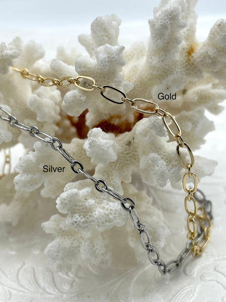 Mixed Link Cable Chain, by the foot. Fast ship - Bling by A – Bling By A