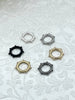 Image of Brass Snap Clasp, Snap Circle with Dots, Round Snap Ring, Snap Gate Clasp, Necklace Building Extender, Charm Holder, FastShip WHOLESALE