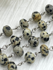 DALMATIAN JASPER GEMSTONE 1 meter (39