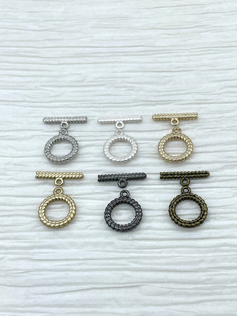 Brass Toggle 15mm, OT Clasp, Jewelry Clasps, Connectors ,Brass Clasp, Findings, Clasp, 6 Finishes plated Fast Shipping