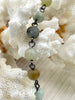 Image of AMAZONITE GEMSTONE 1 meter (39") Rosary Chain, Beaded Chain, Bronze, Gold, Silver, Gun Metal. 6mm round gemstone beads, Fast ship