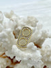 Image of CZ Gold Micro PAVE Charm Pendant BRASS, Small Charm, Cubic Zirconia Pendant, Fast Ship