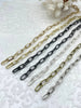 Image of Cable Chain Smooth Oval sold by the foot. 18mmx7.5mm. Wire 2mm. Electroplated base metal, 7 finishes available. Fast ship