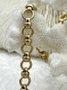 Image of Brass Mixed Link Small Cable Chain Round sold by the foot. 6mm round. Electroplated brass, 5 Finishes Fast ship