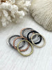 Image of Medium Round Hoop Ring Circle Pendant or Earrings Artisan Ring, Medium Hoop, Closed Ring Connector 33mm x 2.5, 10 colors Fast Shipping